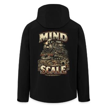 Modelleisenbahn Eisenbahn Mind The Scale - Veste softshell homme en polyester recyclé Stanley/Stella - noir - Dos - AI Model Male 185 light (185cm)