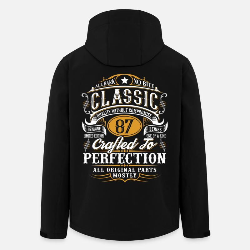 87th Birthday - Men’s Recycled Softshell Jacket by Stanley/Stella - black