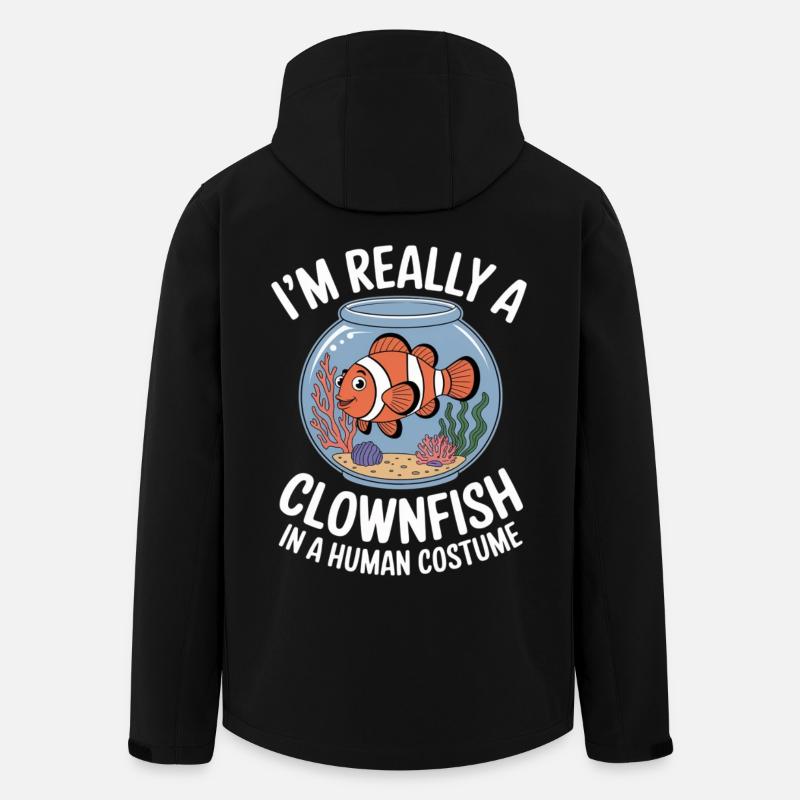 CLOWNFISH - Men’s Recycled Softshell Jacket by Stanley/Stella - black