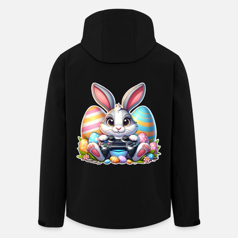 Easter bunny gaming - Men’s Recycled Softshell Jacket by Stanley/Stella - black