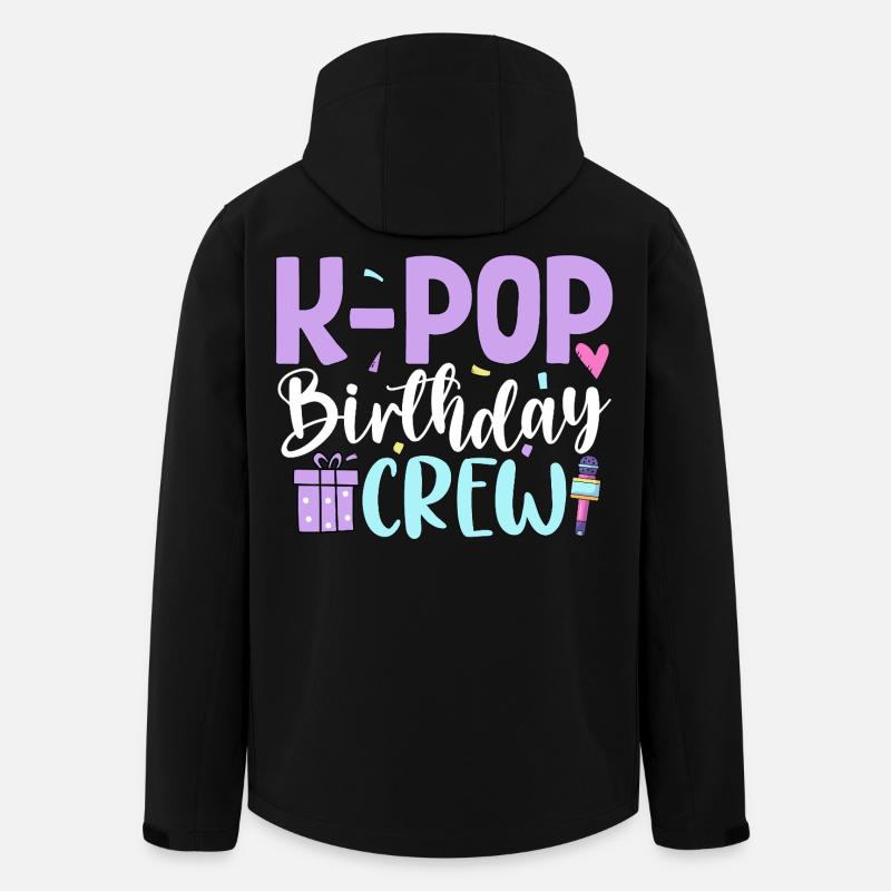K Pop Birthday Crew - Men’s Recycled Softshell Jacket by Stanley/Stella - black