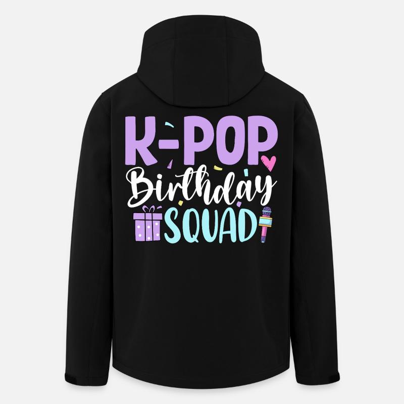 K Pop Birthday Squad - Men’s Recycled Softshell Jacket by Stanley/Stella - black
