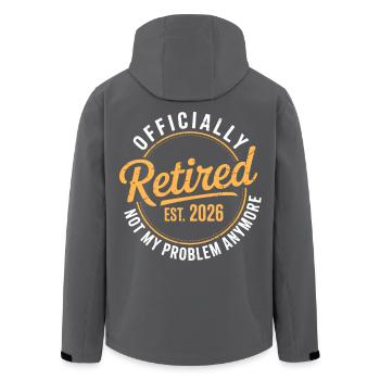 Retired 2026 Not My Problem Anymore Retirement - Veste softshell homme en polyester recyclé Stanley/Stella - noir - Dos - AI Model Male 185 light (185cm)