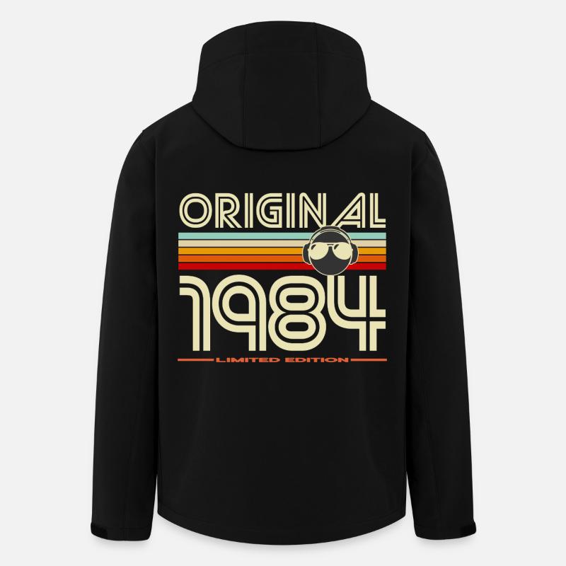 Original 1984 Édition Limitée - Veste softshell homme en polyester recyclé Stanley/Stella - noir