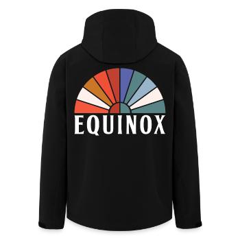 Équinoxe Joyeuses Pâques Ostara Eostre - Veste softshell homme en polyester recyclé Stanley/Stella - noir - Dos - AI Model Male 185 light (185cm)