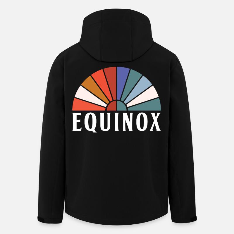 Équinoxe Joyeuses Pâques Ostara Eostre - Veste softshell homme en polyester recyclé Stanley/Stella - noir