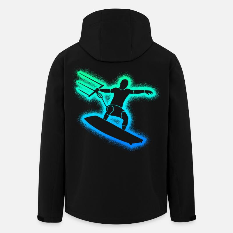 Kitesurf Kitesurf Enfants hommes Kitesurf - Veste softshell homme en polyester recyclé Stanley/Stella - noir