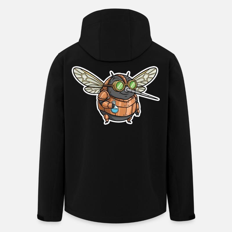 Mosquito Alchemist Steampunk Kupferphiolen - Recycelte Männer Softshell-Jacke von Stanley/Stella - Schwarz