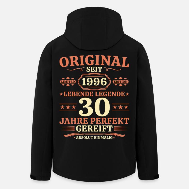 Original 1996 – Lebende Legende 30. Geburtstag - Recycelte Männer Softshell-Jacke von Stanley/Stella - Schwarz