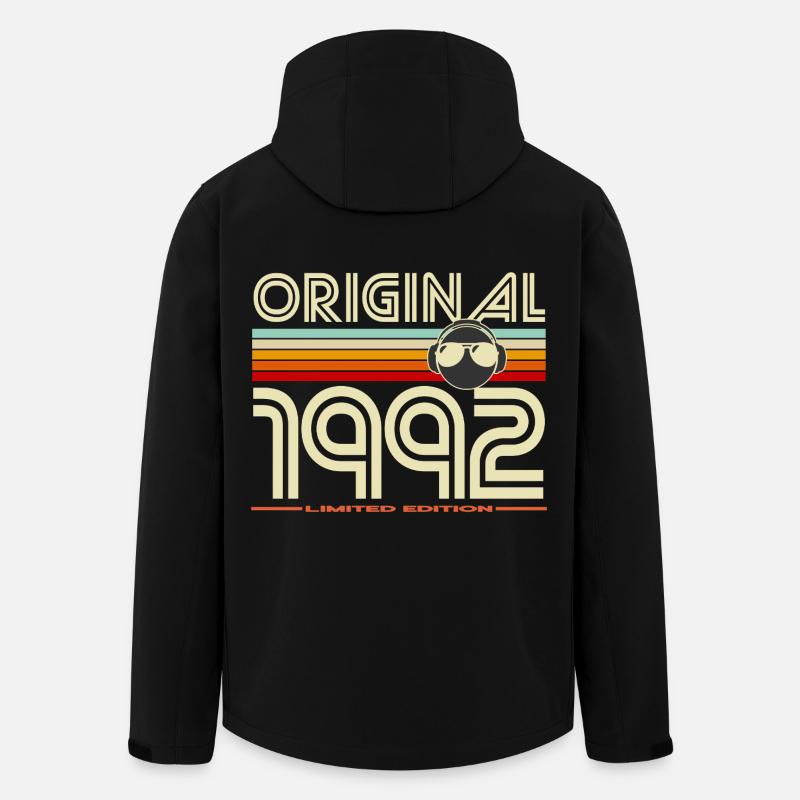 Original 1992 Retro Edition - Men’s Recycled Softshell Jacket by Stanley/Stella - black