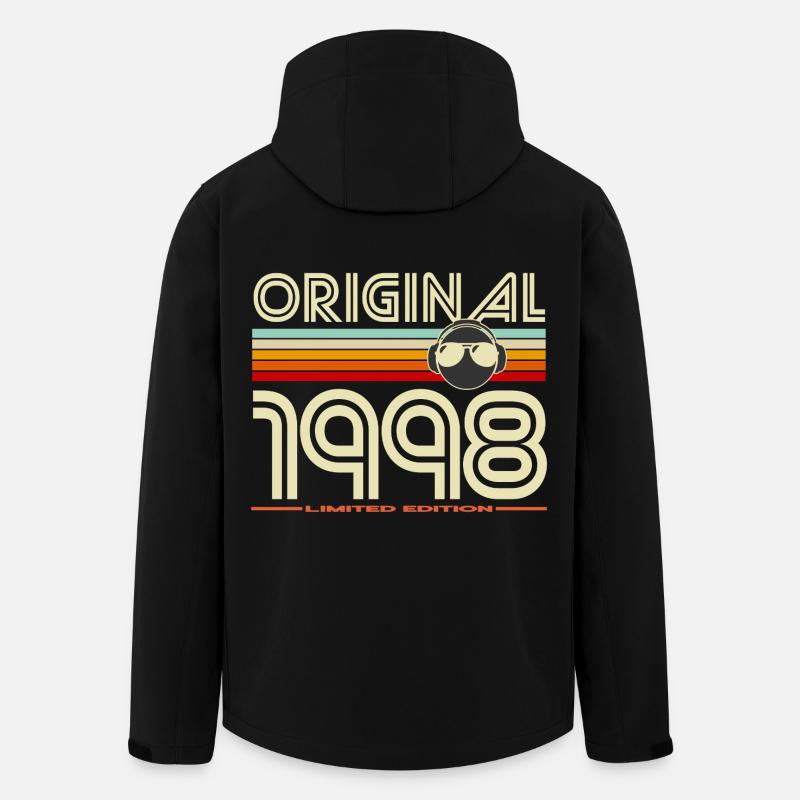 Original 1998 Édition Rétro - Veste softshell homme en polyester recyclé Stanley/Stella - noir