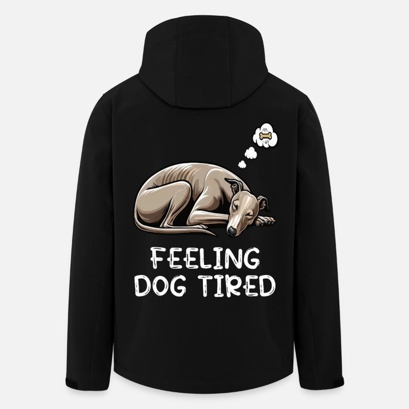 Se sentir fatigué Whippet Whippets Lévriers - Veste softshell homme en polyester recyclé Stanley/Stella - noir