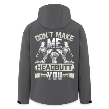 Lethwei Selbstverteidigung Kopfstoß Kampfkünste - Recycelte Männer Softshell-Jacke von Stanley/Stella - Schwarz - Hinten - AI Model Male 185 light (185cm)