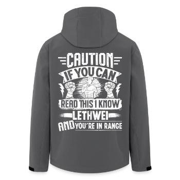 Lethwei-Krieger Myanmar Boxtraining Burmesen - Recycelte Männer Softshell-Jacke von Stanley/Stella - Schwarz - Hinten - AI Model Male 185 light (185cm)