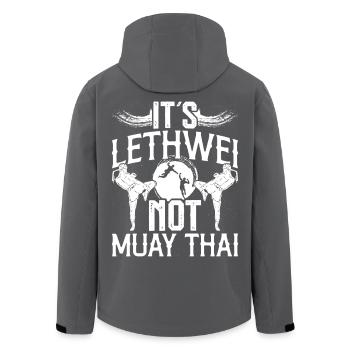 Lethwei, pas Muay Thai, arts martiaux mixtes birmans - Veste softshell homme en polyester recyclé Stanley/Stella - noir - Dos - AI Model Male 185 light (185cm)