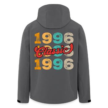 Classic 1996 - Men’s Recycled Softshell Jacket by Stanley/Stella - black - Back - AI Model Male 185 light (185cm)