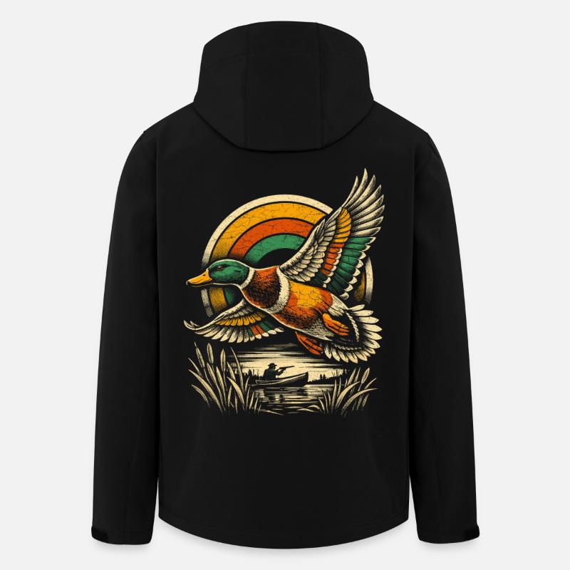 Entenjagd - Recycelte Männer Softshell-Jacke von Stanley/Stella - Schwarz