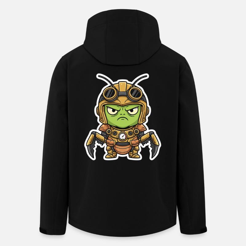 Locust Engineer Steampunk Rüstungsmessing - Recycelte Männer Softshell-Jacke von Stanley/Stella - Schwarz