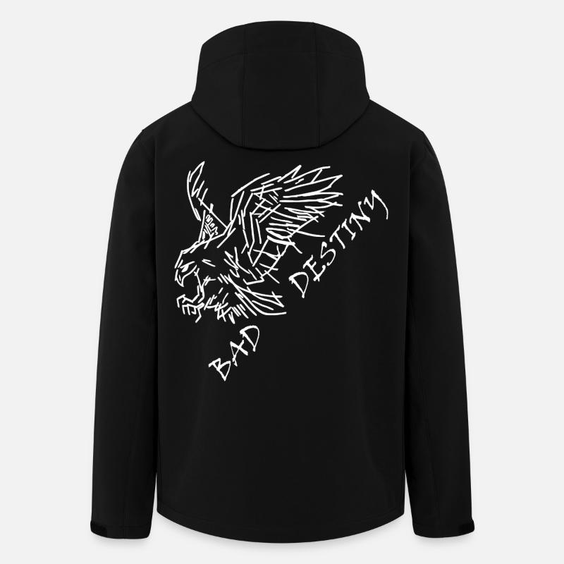 Bad Destiny in weiß - Recycelte Männer Softshell-Jacke von Stanley/Stella - Schwarz