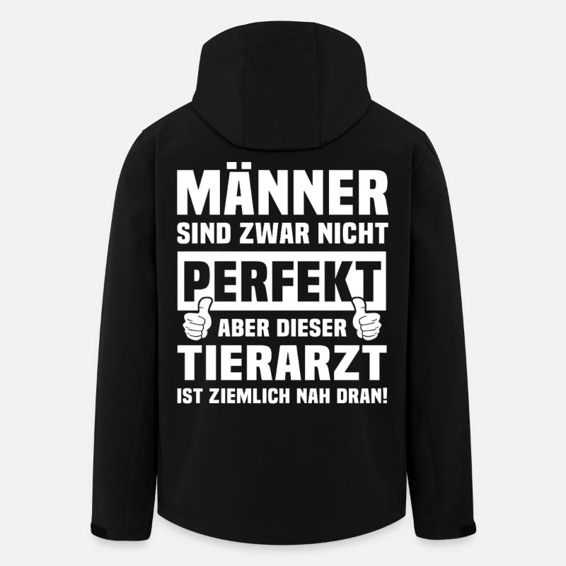 Tierarzt - Recycelte Männer Softshell-Jacke von Stanley/Stella - Schwarz