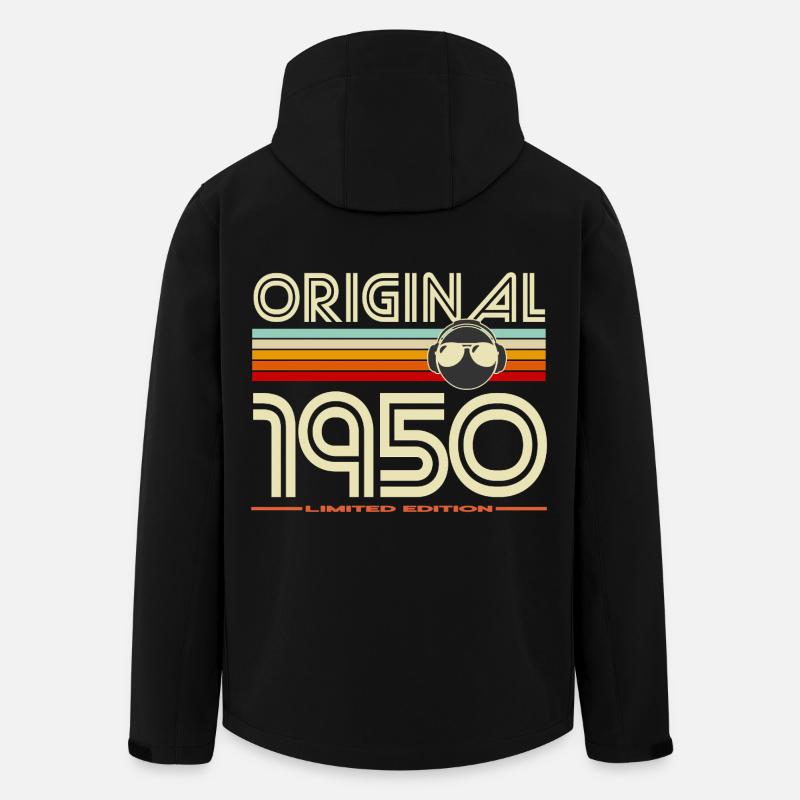 Original 1950 Retro Headphones - Veste softshell homme en polyester recyclé Stanley/Stella - noir