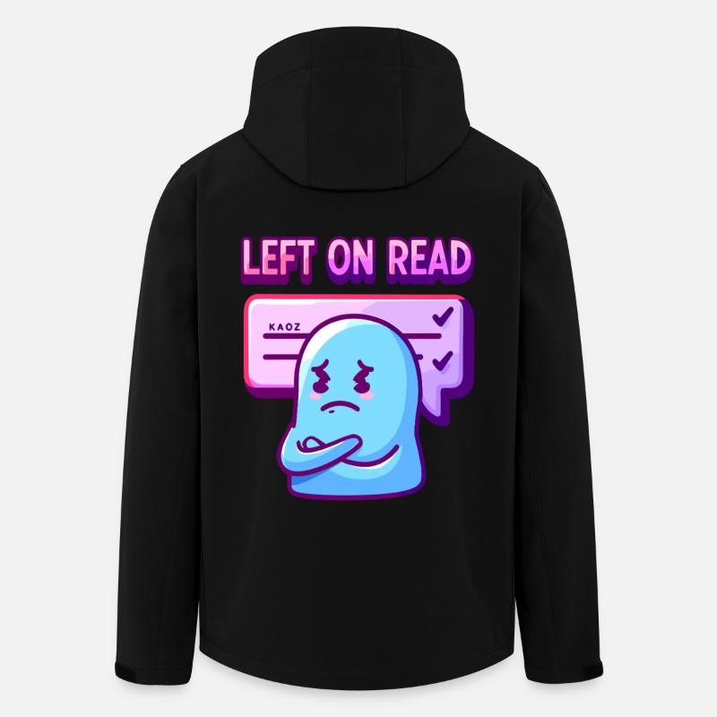 Left on Read Mood Ghost - Men’s Recycled Softshell Jacket by Stanley/Stella - black