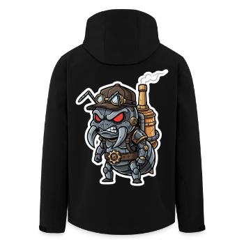 Bumblebee Emperor Steampunk Scepter and Gold - Men’s Recycled Softshell Jacket by Stanley/Stella - black - Back - AI Model Male 185 light (185cm)