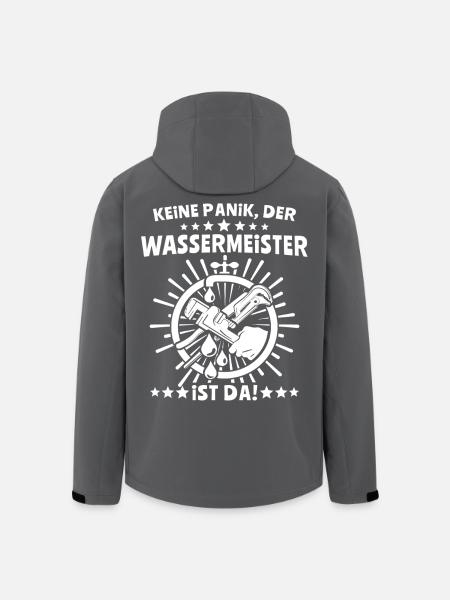 Wassermeister - Recycelte Männer Softshell-Jacke von Stanley/Stella - Schwarz