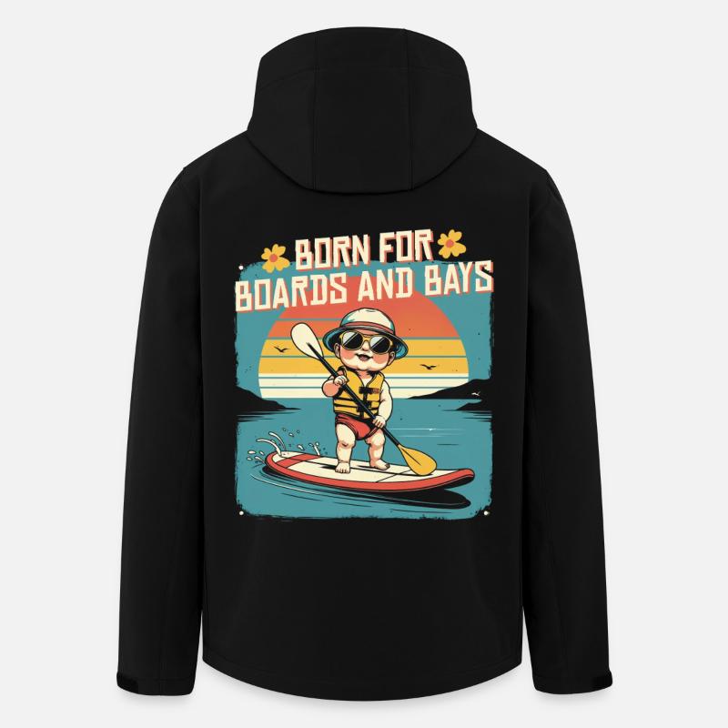 Stand Up Paddle - Recycelte Männer Softshell-Jacke von Stanley/Stella - Schwarz