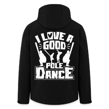 Jeux du Festival des Highlands écossais Pole Dance Caber - Veste softshell homme en polyester recyclé Stanley/Stella - noir - Dos - AI Model Male 185 light (185cm)