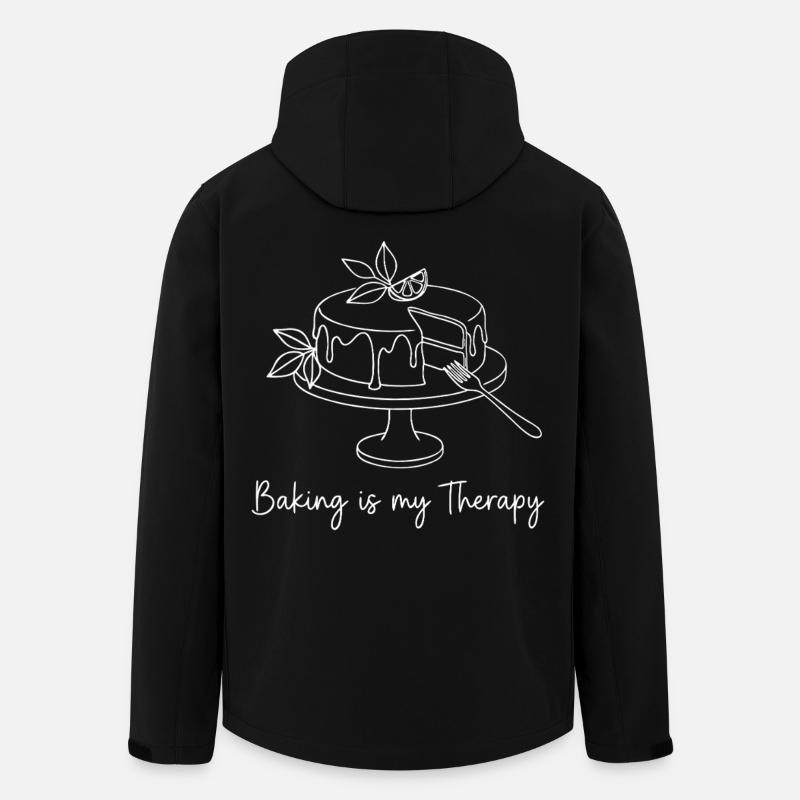 Baking is my Therapy - Men’s Recycled Softshell Jacket by Stanley/Stella - black