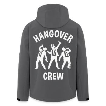 Hangover Crew (JGA Junggesellenabschied Bier / W) - Recycelte Männer Softshell-Jacke von Stanley/Stella - Schwarz - Hinten - AI Model Male 185 light (185cm)