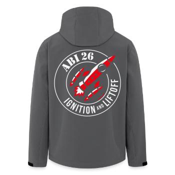 Démarrage et décollage de l’Abi 26 (Abitur 2026 / NEG2C) - Veste softshell homme en polyester recyclé Stanley/Stella - noir - Dos - AI Model Male 185 light (185cm)