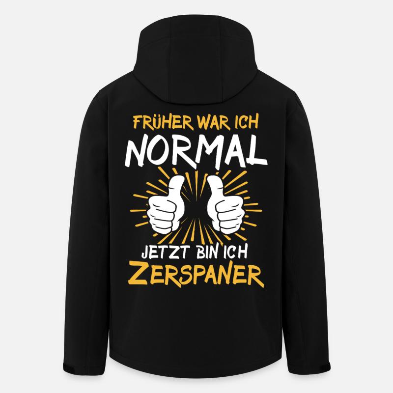Zerspaner Spruch - Recycelte Männer Softshell-Jacke von Stanley/Stella - Schwarz