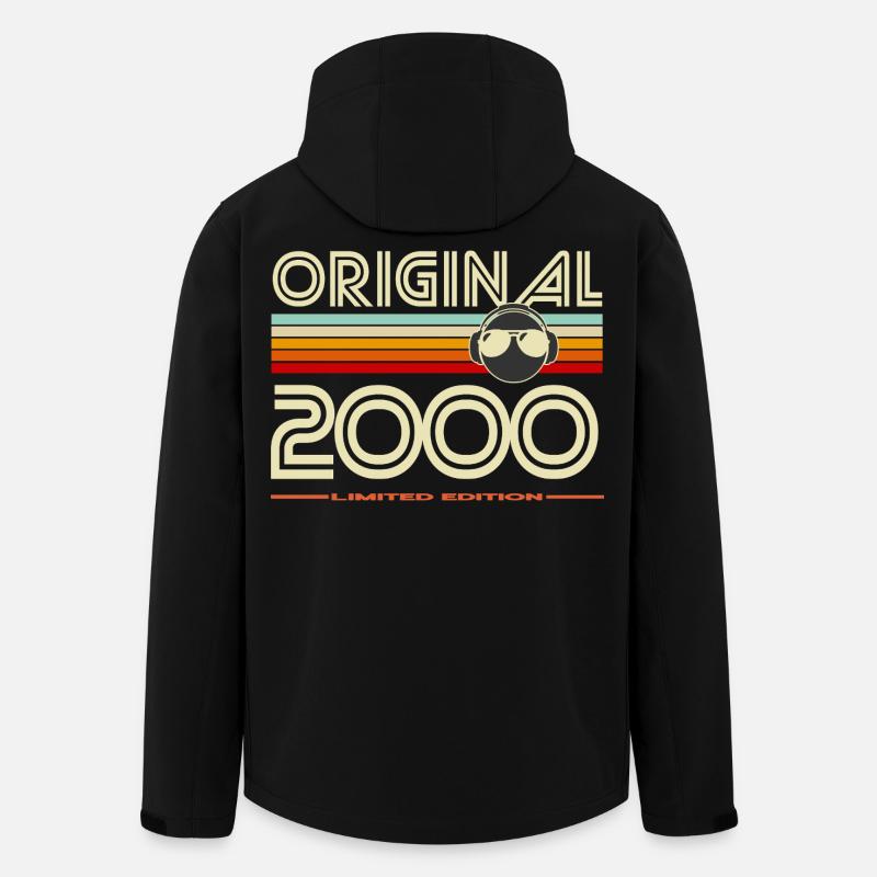 Original 2000 édition rétro - Veste softshell homme en polyester recyclé Stanley/Stella - noir