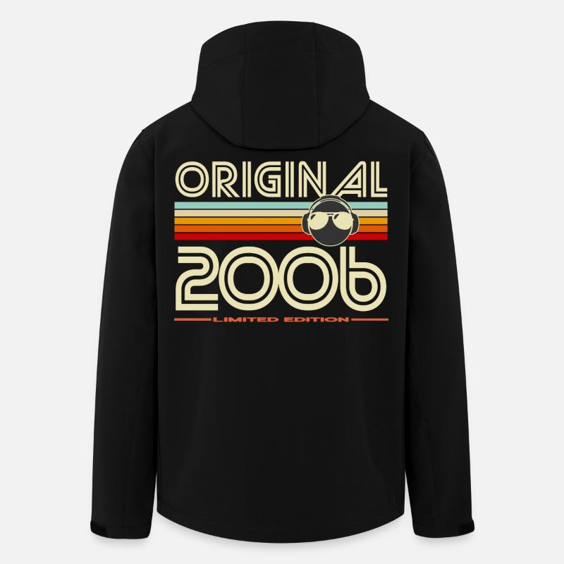 Rétro 2006 Édition Limitée - Veste softshell homme en polyester recyclé Stanley/Stella - noir