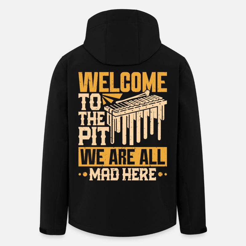 Marimba Orchester Schlagzeuggrube - Recycelte Männer Softshell-Jacke von Stanley/Stella - Schwarz