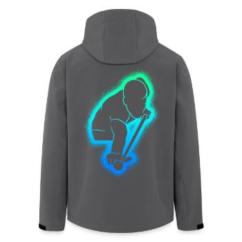 Billiards Pool Men's Kids Boys Snooker - Men’s Recycled Softshell Jacket by Stanley/Stella - black - Back - AI Model Male 185 light (185cm)