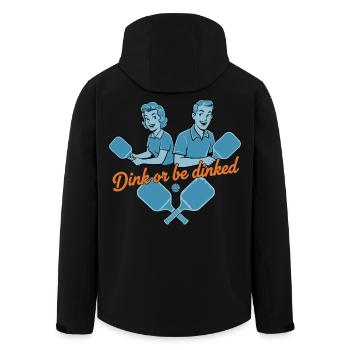 Pickleball-lustiger Spieler Dink Oder Werde Liebe - Recycelte Männer Softshell-Jacke von Stanley/Stella - Schwarz - Hinten - AI Model Male 185 light (185cm)