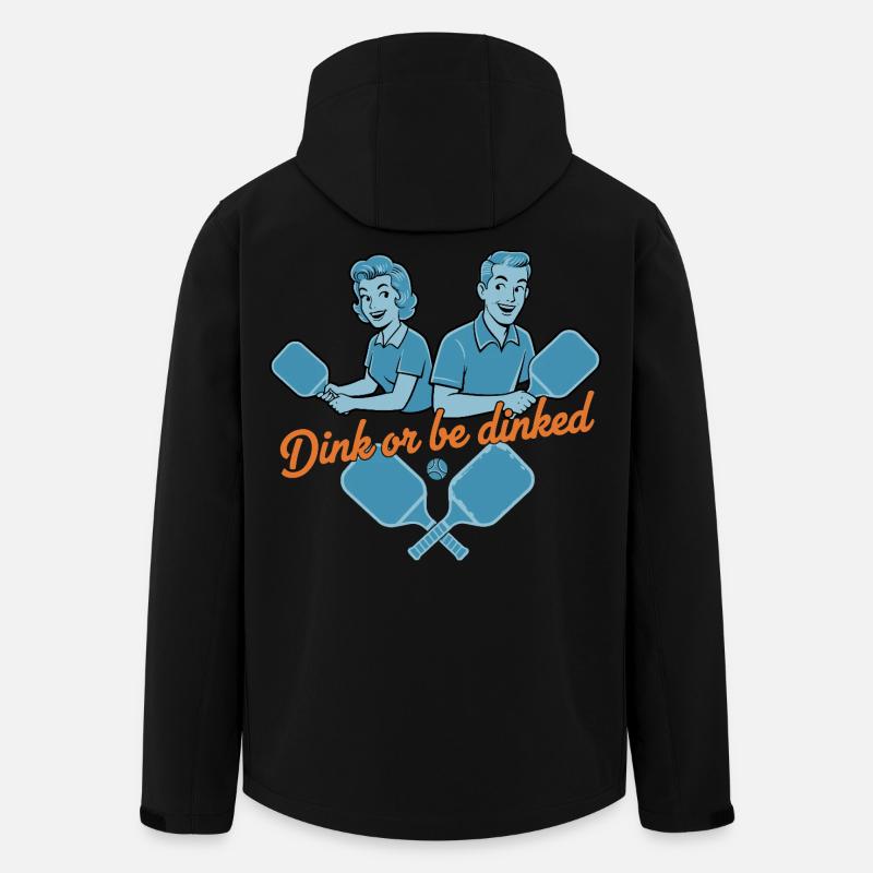 Pickleball-lustiger Spieler Dink Oder Werde Liebe - Recycelte Männer Softshell-Jacke von Stanley/Stella - Schwarz