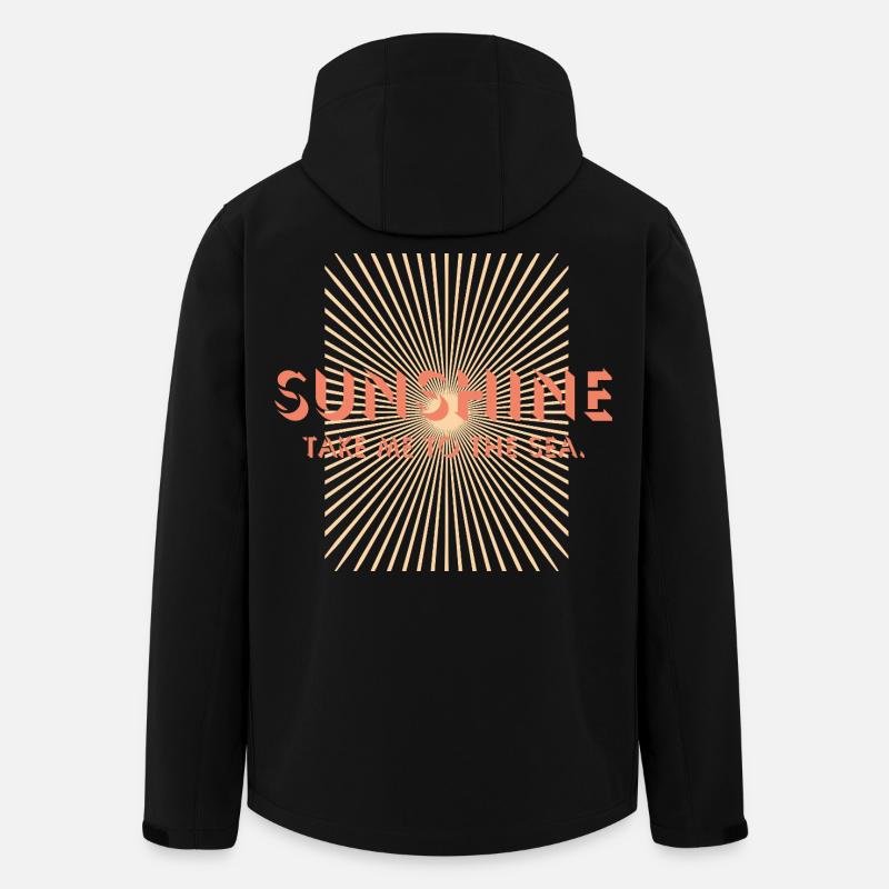 Sunshine take me to the beach - Men’s Recycled Softshell Jacket by Stanley/Stella - black