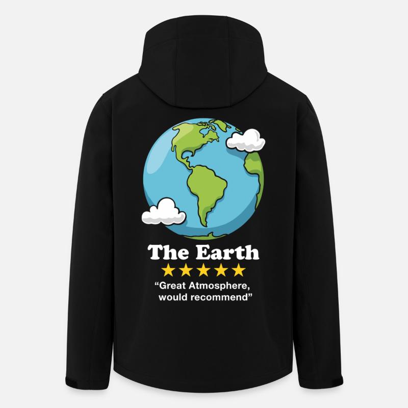 The Earth - Men’s Recycled Softshell Jacket by Stanley/Stella - black