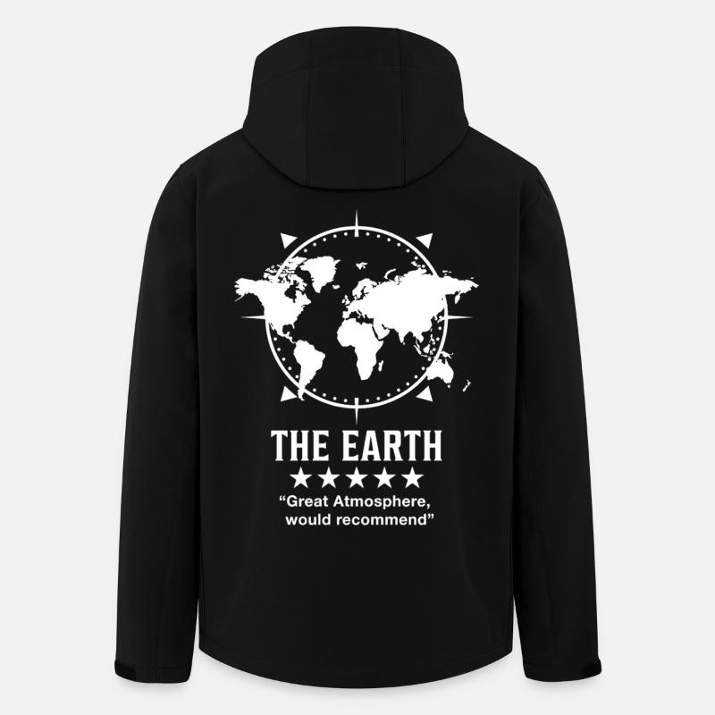 The_Earth_Great_Atmosphere_V2 - Men’s Recycled Softshell Jacket by Stanley/Stella - black