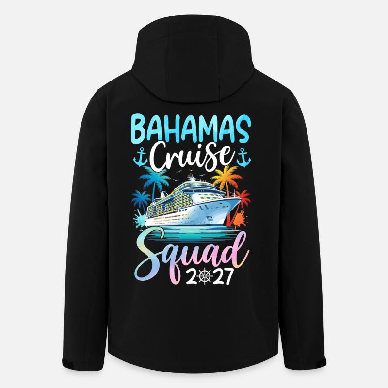 Bahamas Cruise Squad 2027 - Men’s Recycled Softshell Jacket by Stanley/Stella - black