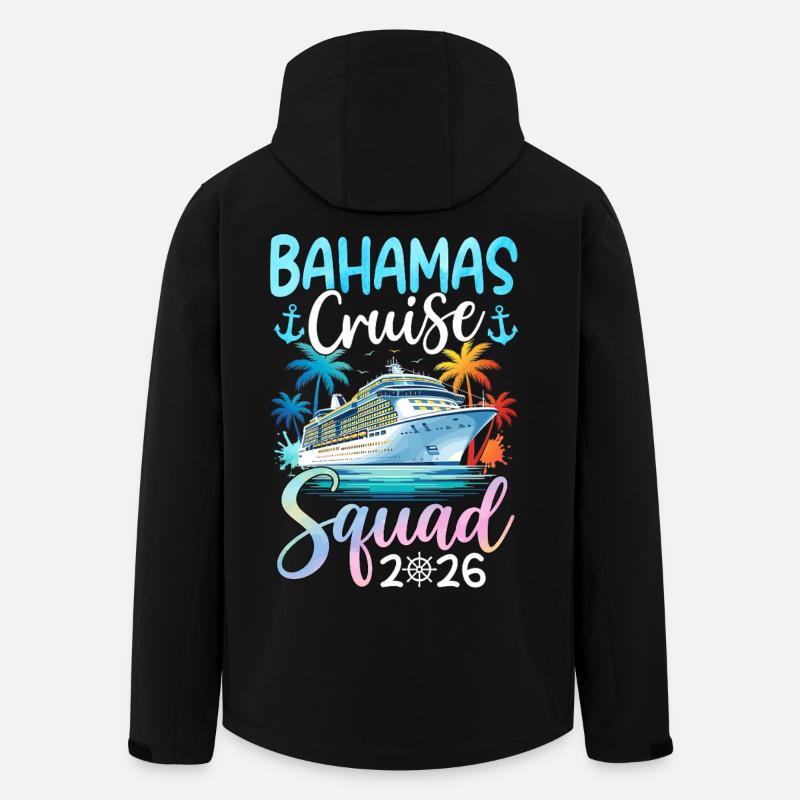 Bahamas Cruise Squad 2026 - Recycelte Männer Softshell-Jacke von Stanley/Stella - Schwarz