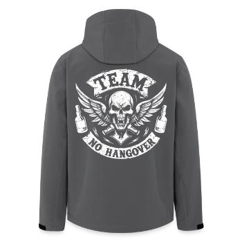 Antialkoholiker Abstinent Team No Hangover - Recycelte Männer Softshell-Jacke von Stanley/Stella - Schwarz - Hinten - AI Model Male 185 light (185cm)