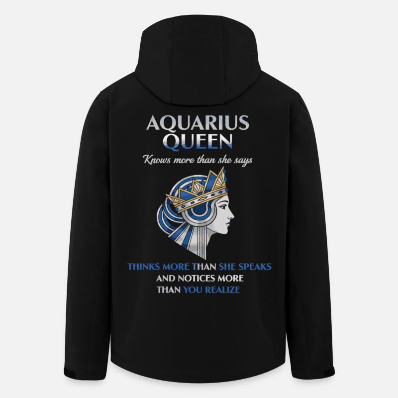Aquarius Queen Sternzeichen Wassermann - Recycelte Männer Softshell-Jacke von Stanley/Stella - Schwarz