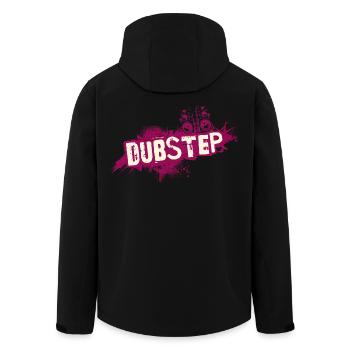 Dubstep-Graffiti-Grunge - Recycelte Männer Softshell-Jacke von Stanley/Stella - Schwarz - Hinten - AI Model Male 185 light (185cm)