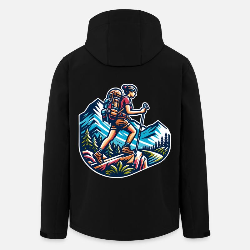 Grimpeur - Veste softshell homme en polyester recyclé Discoverer Stanley/Stella - noir