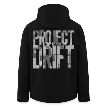 Protect Drift Shirt pour hommes Streetwear - Veste softshell homme en polyester recyclé Stanley/Stella - noir - Dos - AI Model Male 185 light (185cm)